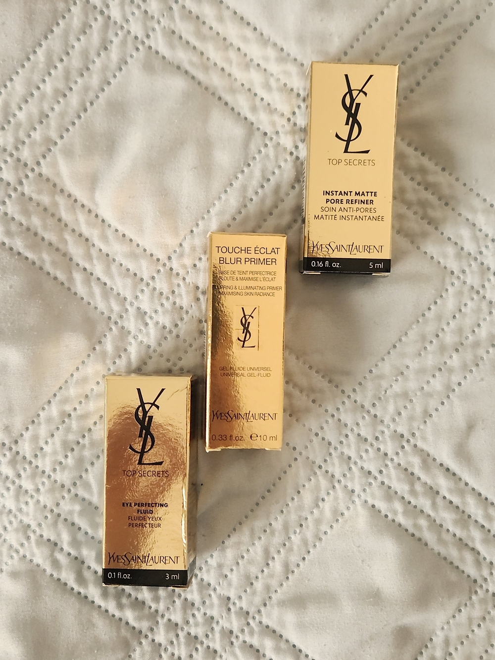 Yves Saint Laurent Primers Trio in Gold Packaging